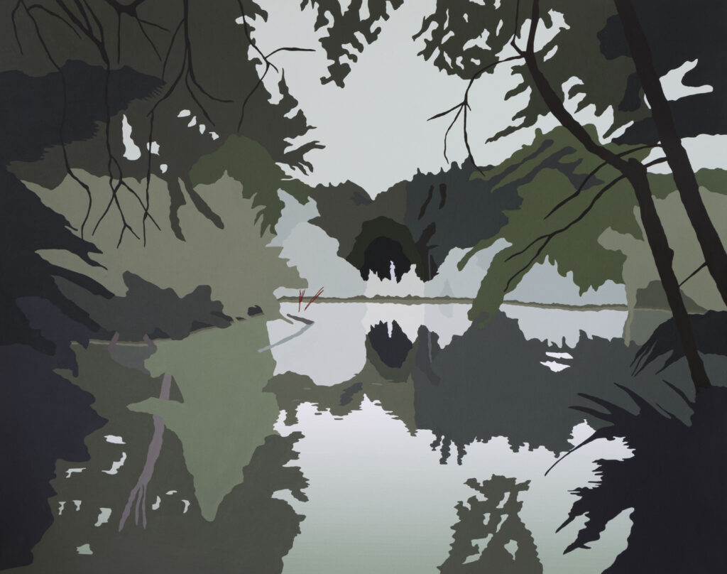 Estanque. 115 x 145 cm. Acrílico sobre tela. 2024.