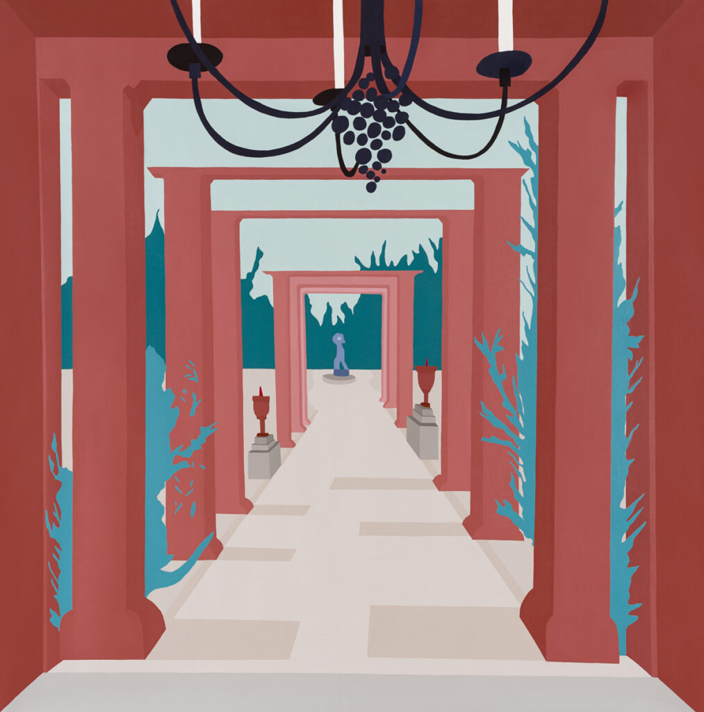 Lo que no puede repetirse. 100 x 100 cm. Acrílico sobre tela. 2023